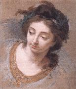 VIGEE-LEBRUN, Elisabeth Woman's Head iy oil on canvas